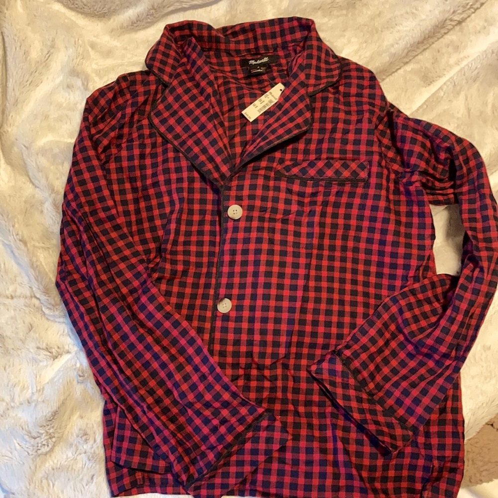Madewell PJ plaid shirt